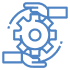 Grant Management Icon - Blue