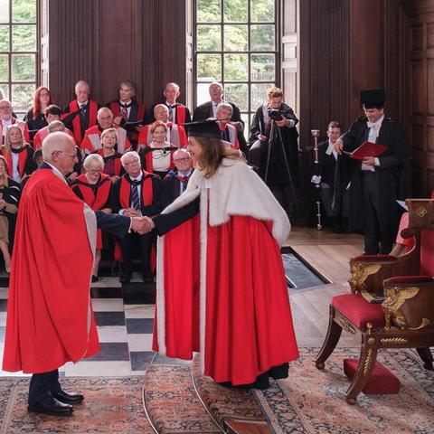 Oliver Hart receiving degree U Cambridge